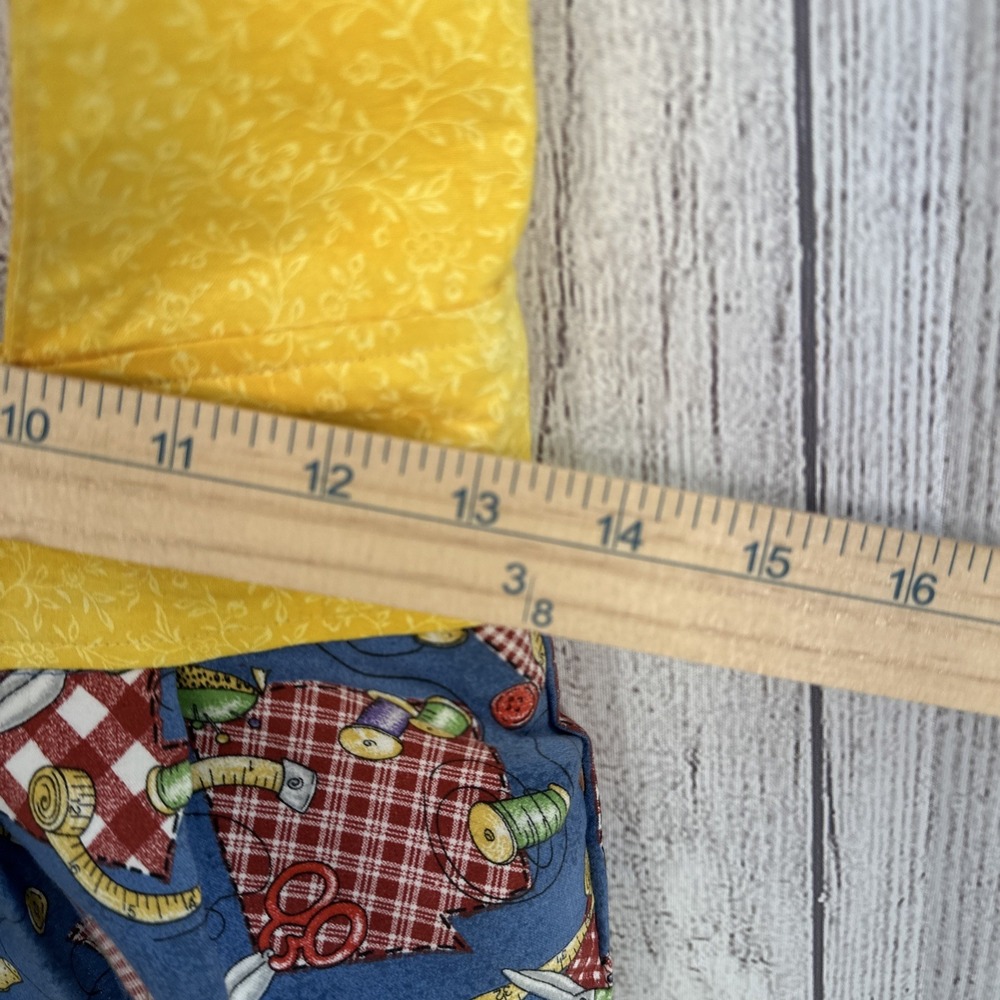 Handmade Hobo Bag Sewing Quilting Theme Boho Purse Cottagecore Vintage Grandma - Picture 14 of 16